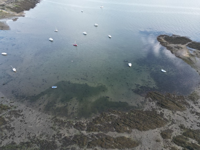 Le rivage de Troaon vu du ciel